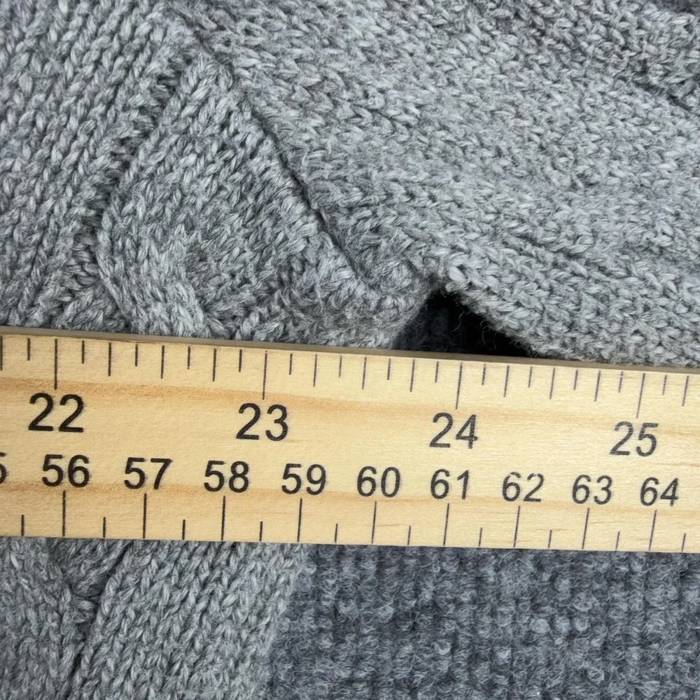 Polo Ralph Lauren Sweater Mens XL Gray Cable Knit Cotton Crewneck Pullover